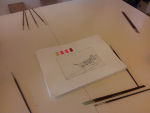 Print made by an etch press