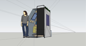 selfie booth illustration