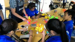 The students starts to dismantle and cutting the items